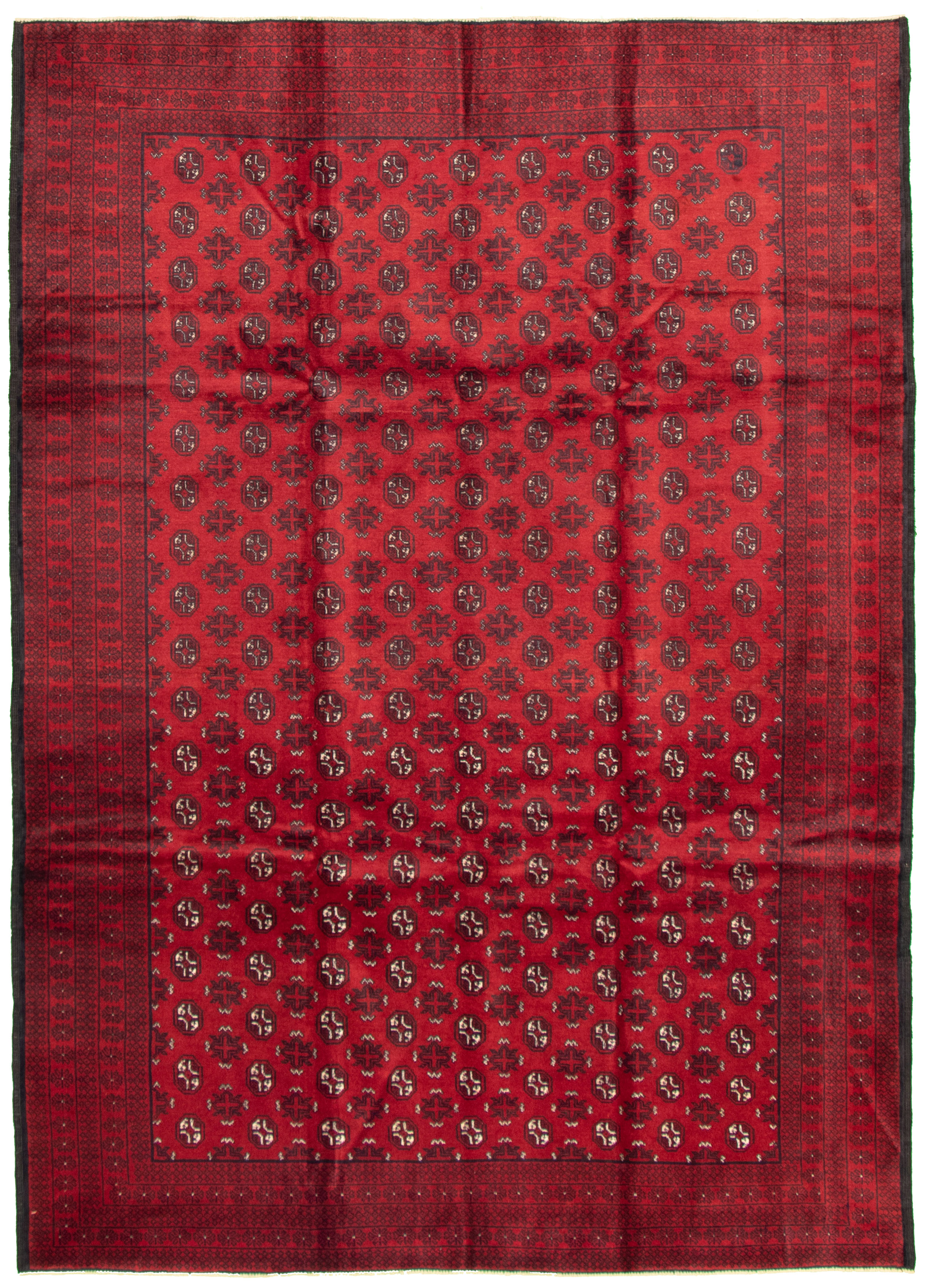 Hand-knotted Khal Mohammadi Red Wool Rug 6'7" x 9'7"  Size: 6'7" x 9'7"  