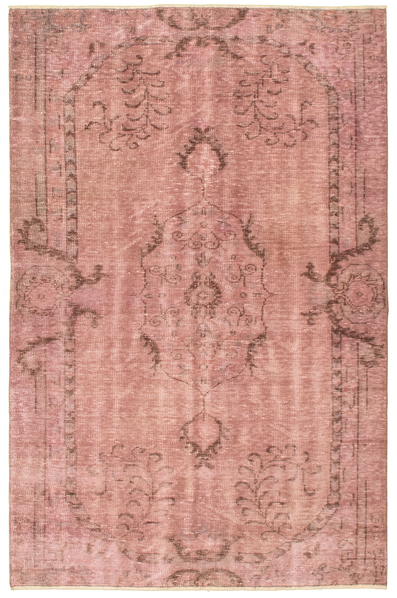 Hand-knotted Color Transition Purple Wool Rug 4'9" x 7'0" Size: 4'9" x 7'0"  