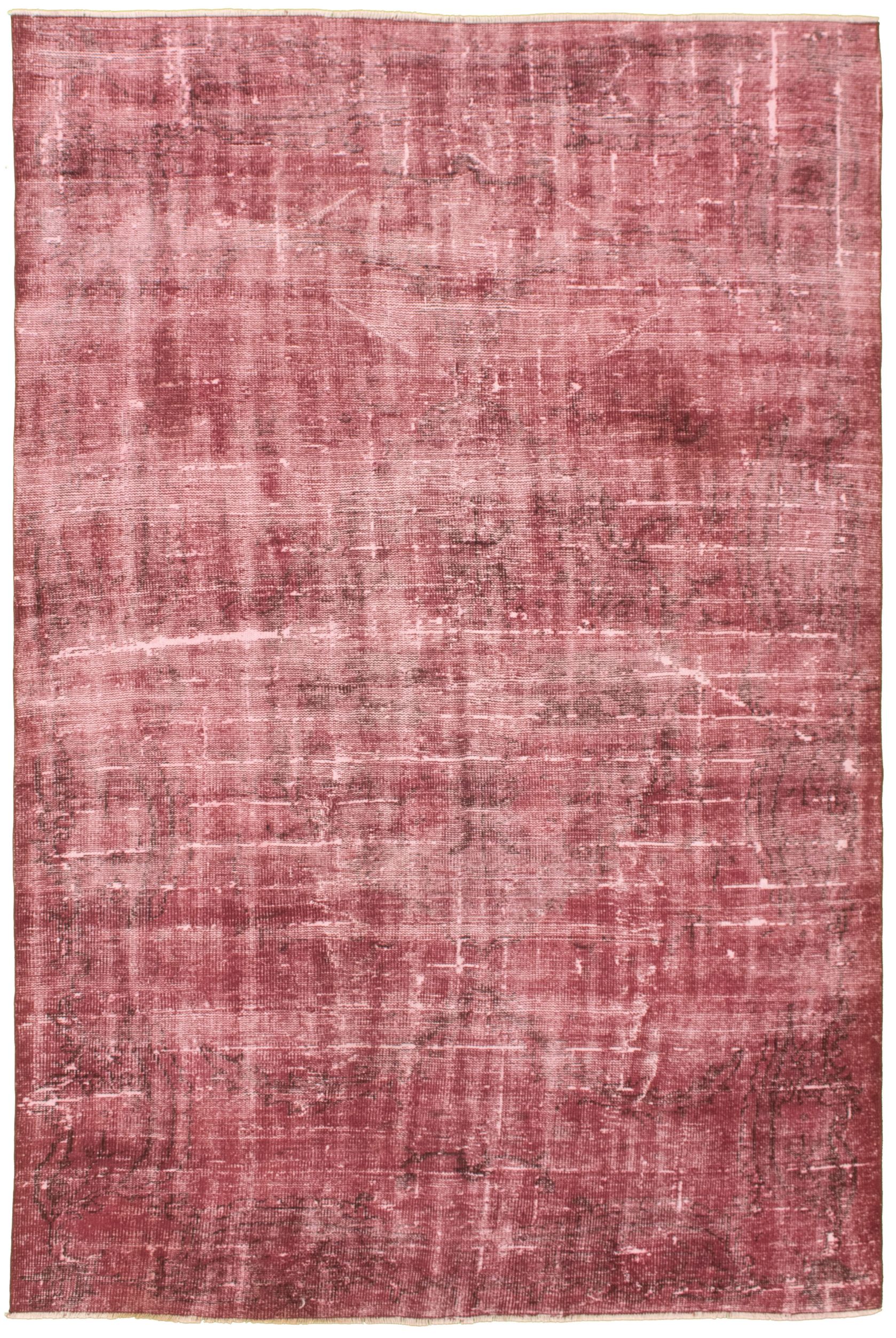 Hand-knotted Color Transition Purple Wool Rug 6'0" x 8'10" Size: 6'0" x 8'10"  