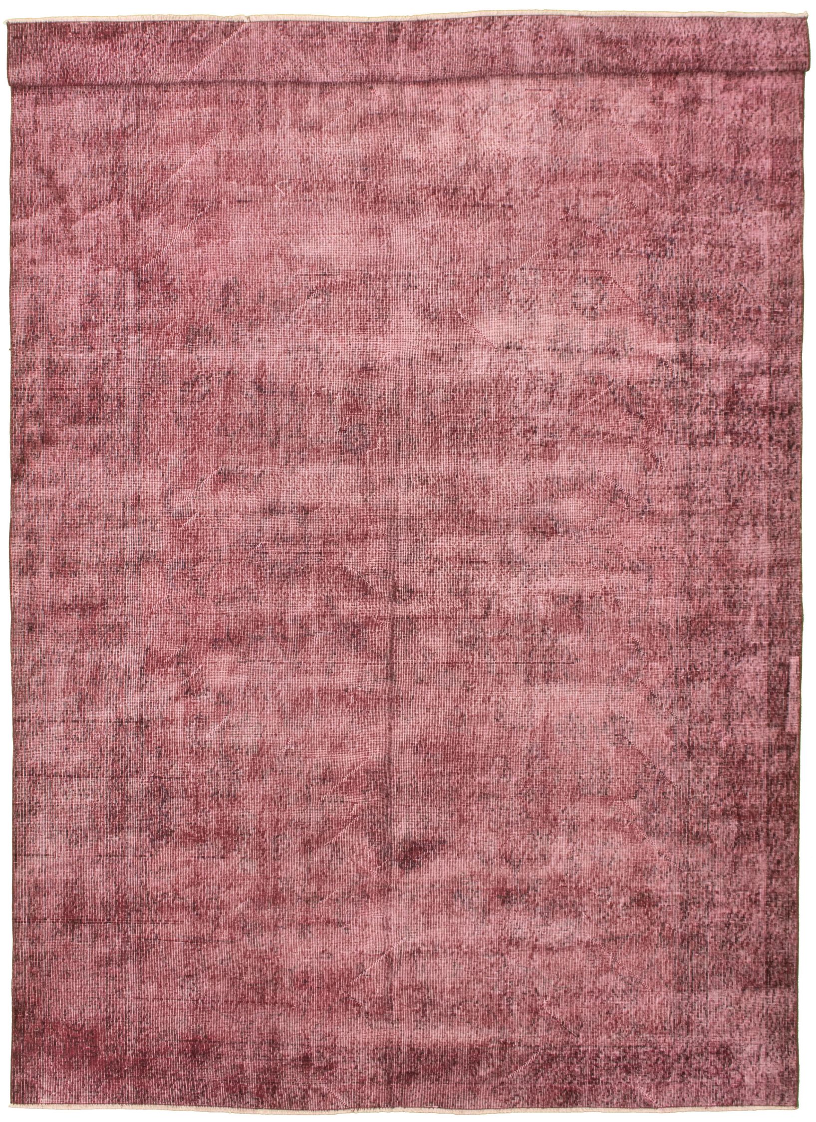 Hand-knotted Color Transition Purple Wool Rug 6'7" x 10'6" Size: 6'7" x 10'6"  