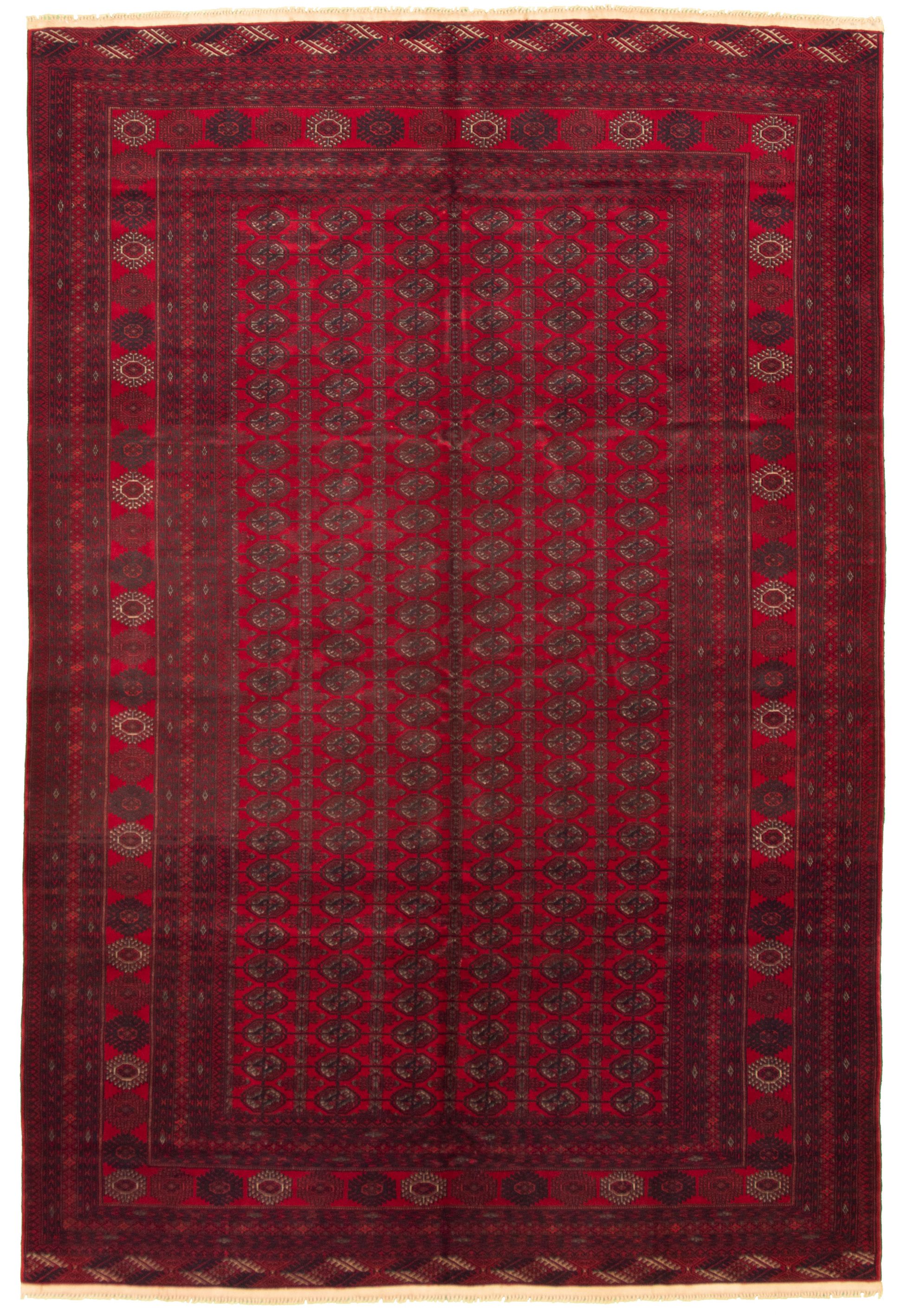 Hand-knotted Khal Mohammadi Red Wool Rug 6'5" x 9'8" Size: 6'5" x 9'8"  