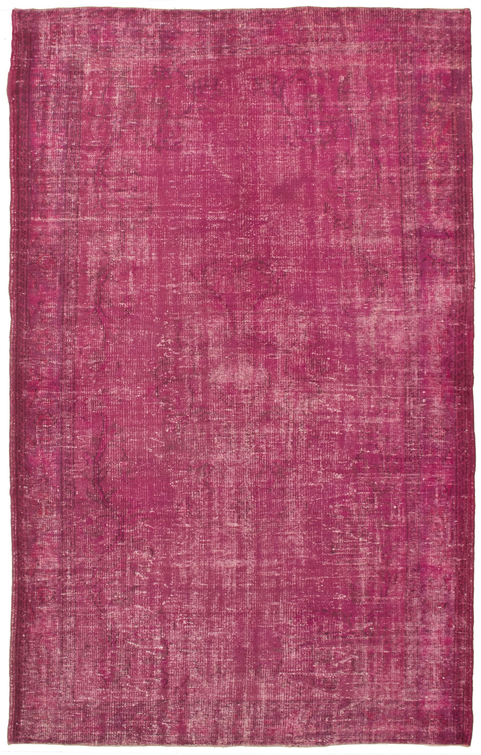 Hand-knotted Color Transition Purple Wool Rug 6'1" x 9'10" Size: 6'1" x 9'10"  