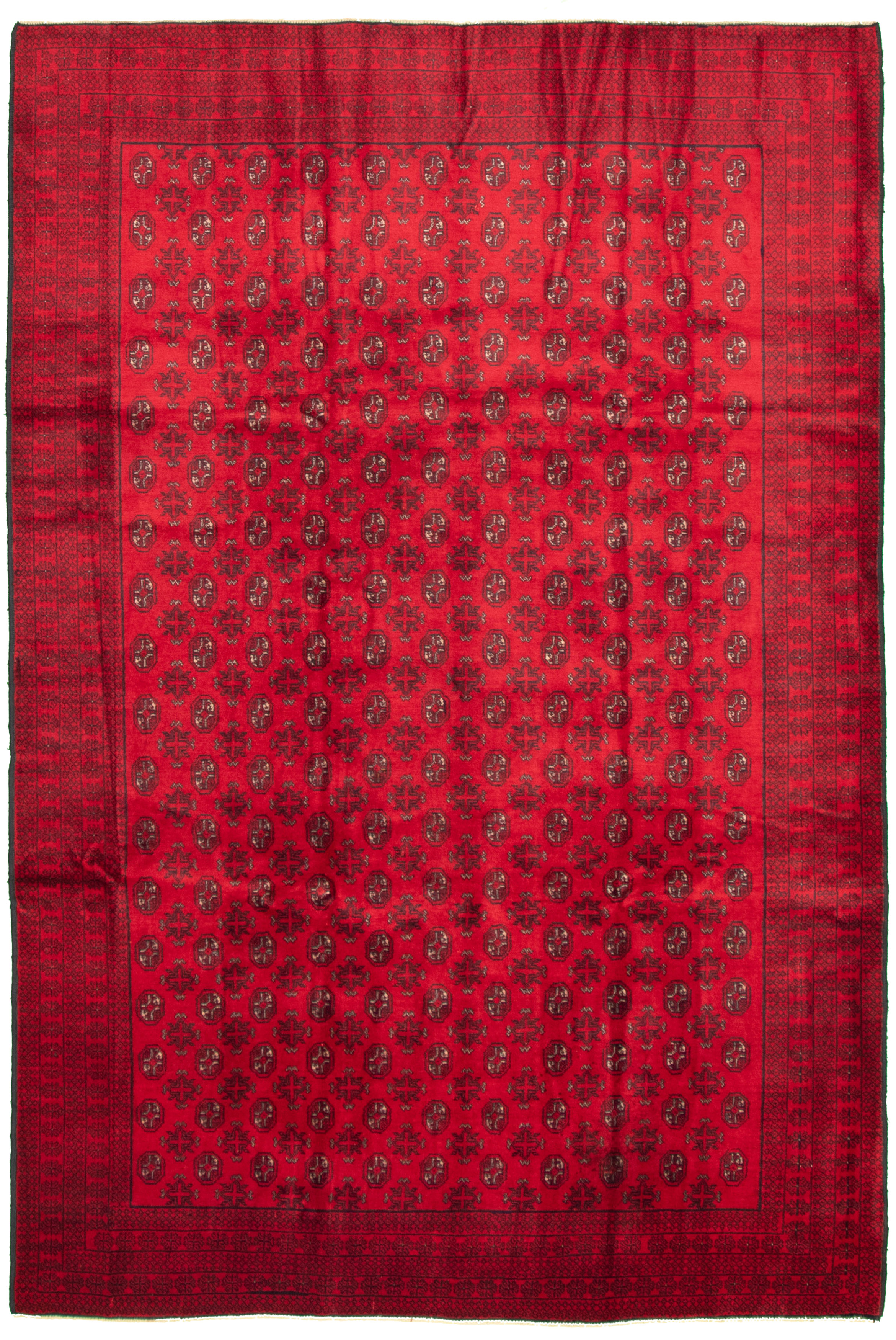 Hand-knotted Khal Mohammadi Red Wool Rug 6'3" x 9'5" Size: 6'3" x 9'5"  