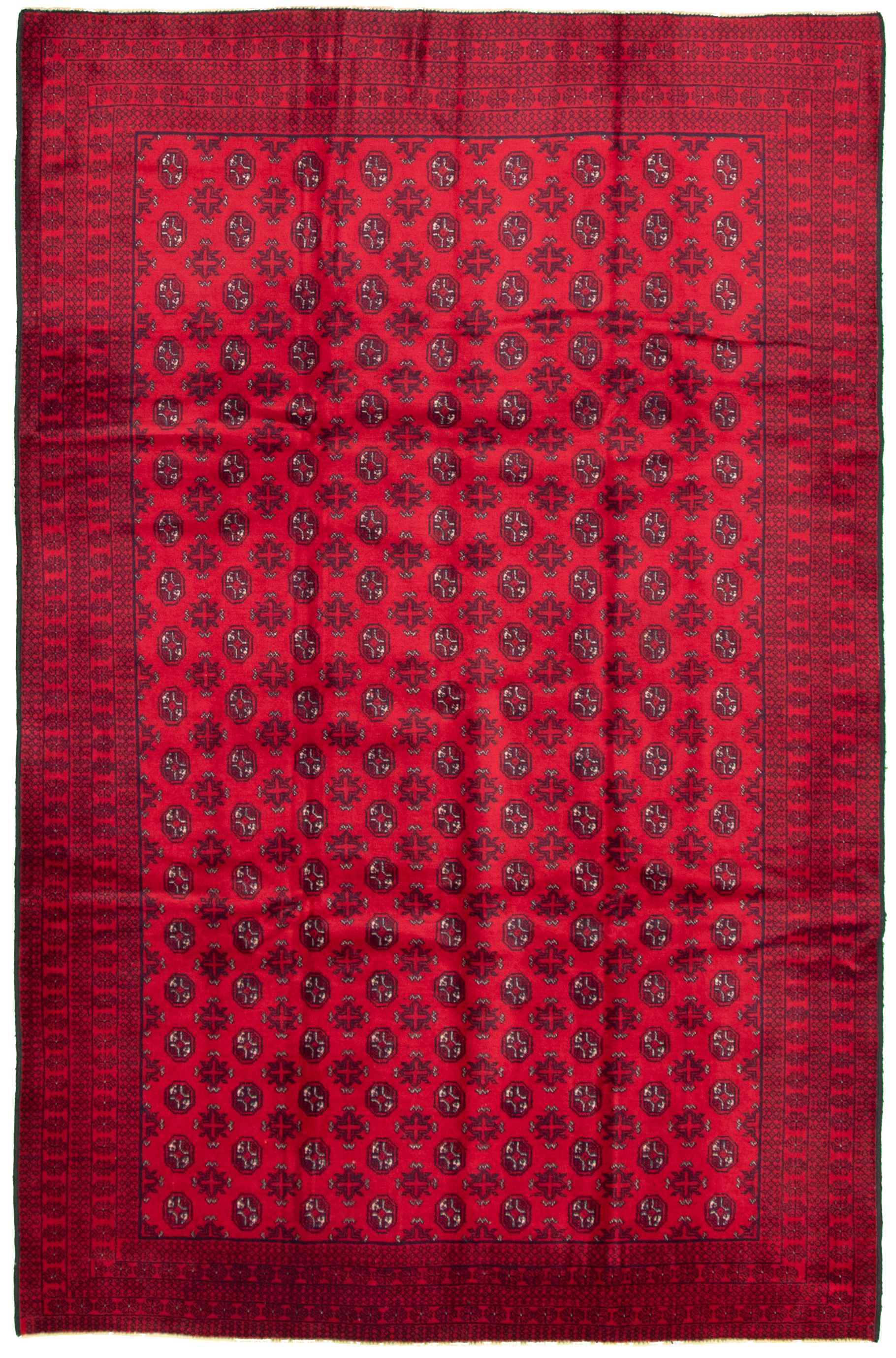 Hand-knotted Khal Mohammadi Red Wool Rug 6'2" x 9'10" Size: 6'2" x 9'10"  