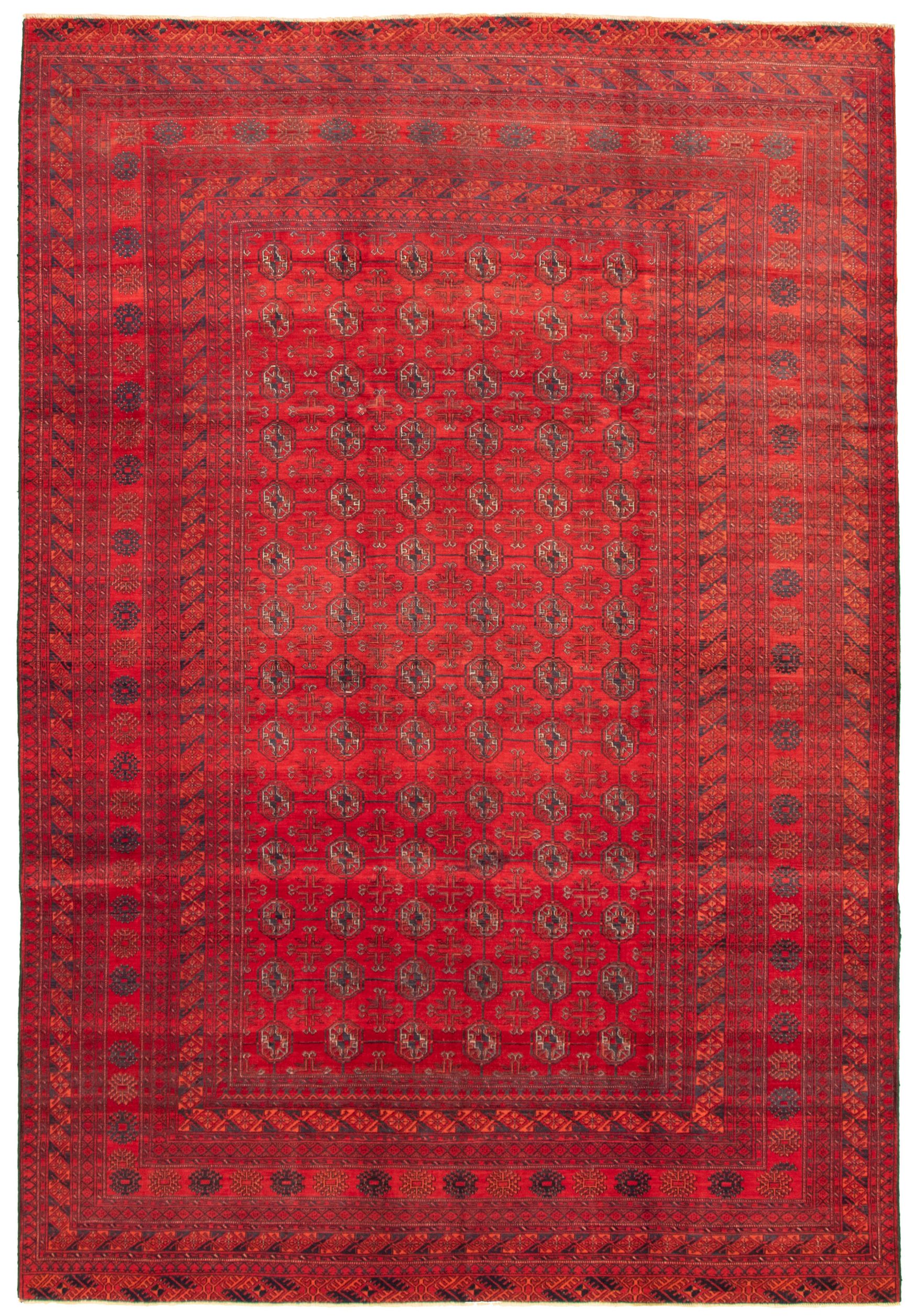 Hand-knotted Khal Mohammadi Red Wool Rug 6'7" x 9'10" Size: 6'7" x 9'10"  