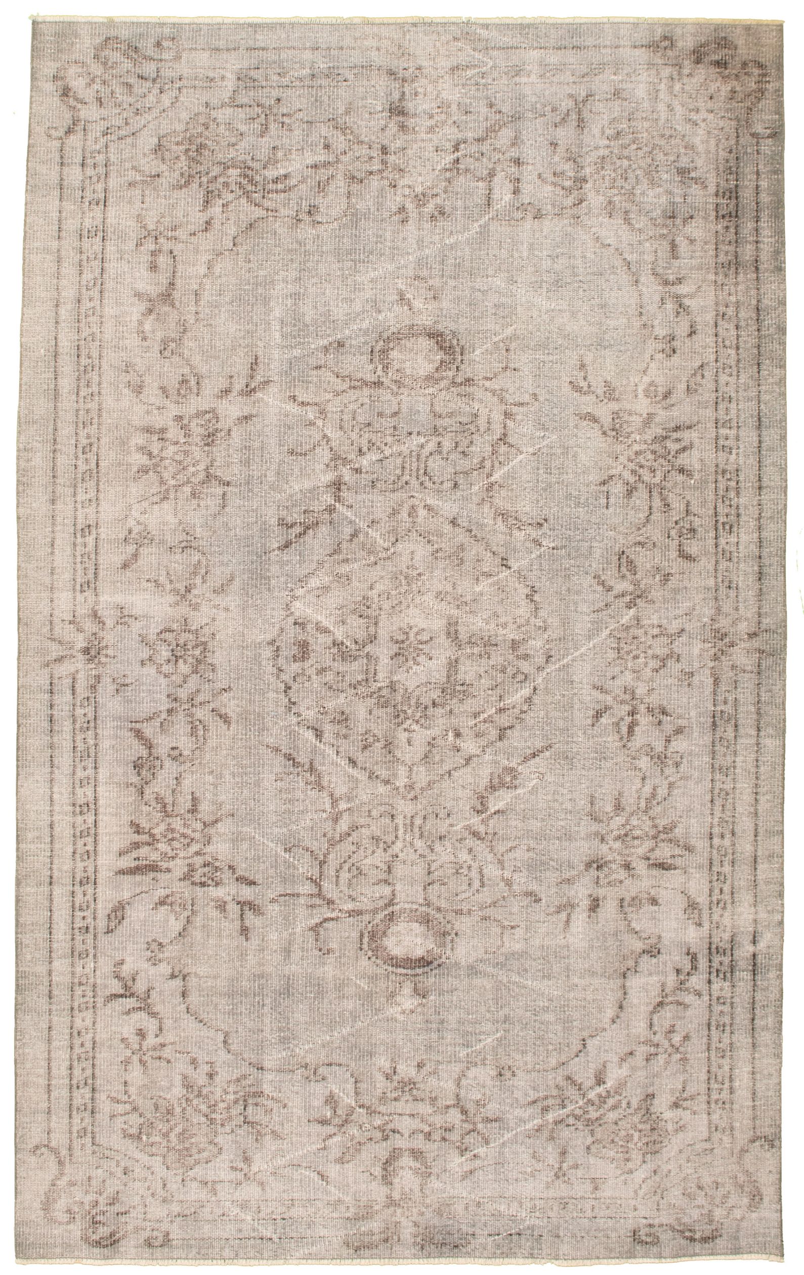 Hand-knotted Antalya Vintage Grey Wool Rug 5'3" x 8'5" Size: 5'3" x 8'5"  